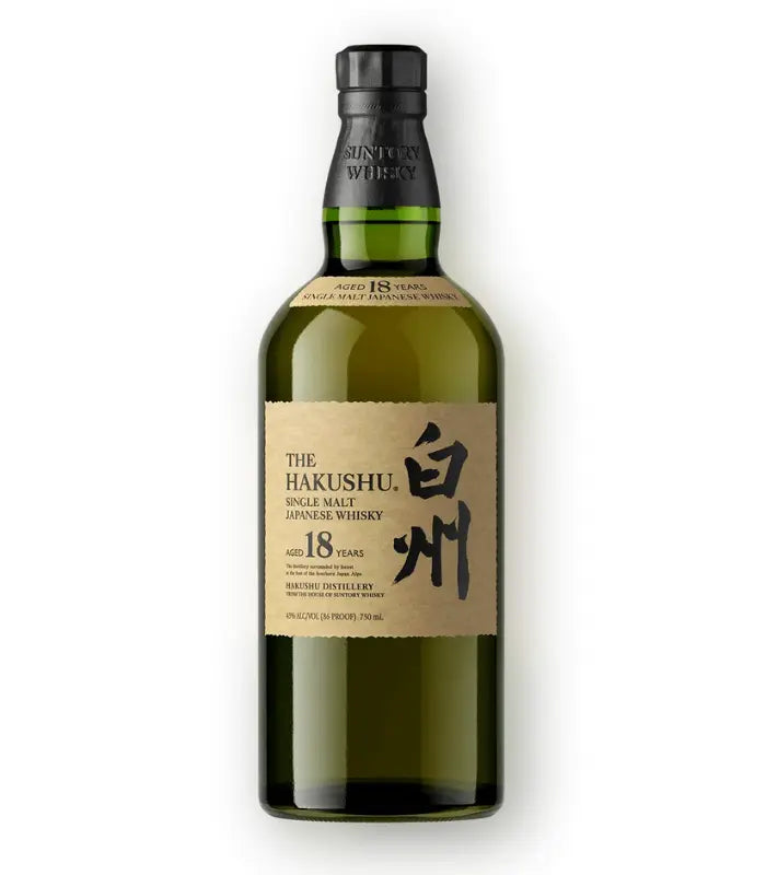 Hakushu 18 Year Old Single Malt Japanese Whisky 750mL