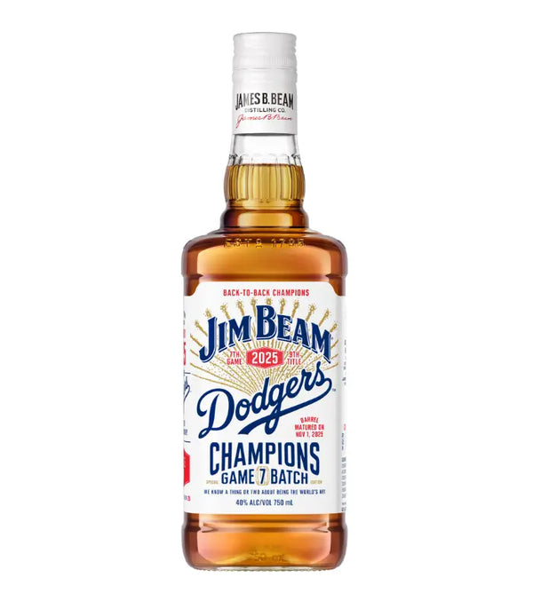 Jim Beam Dodgers 2025 Champions Game 7 Batch Bourbon Whiskey 750mL
