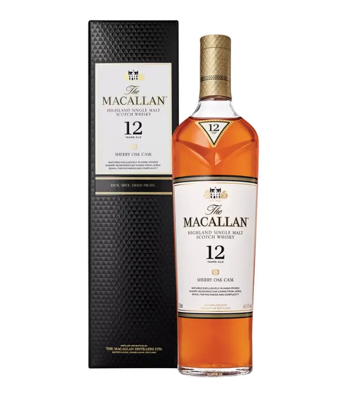 The Macallan 12 Year Old Sherry Oak Single Malt Scotch Whisky 750mL
