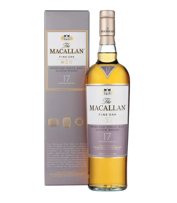 The Macallan 17 Year Old Fine Oak Single Malt Scotch Whisky 750mL