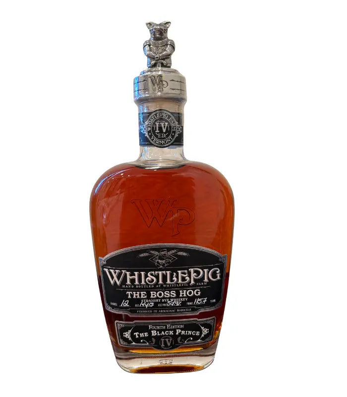 WhistlePig The Boss Hog IV Edition ‘The Black Prince’ Straight Rye Whiskey 750mL