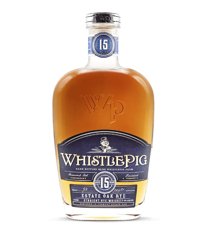 WhistlePig 15 Year Old Vermont Estate Oak Straight Rye Whiskey 750mL